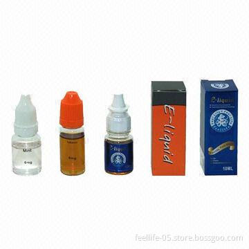 E-liquid, Tobacco and Fruit Flavor with 5, 10, 20, 30, 50mL Bottles Available